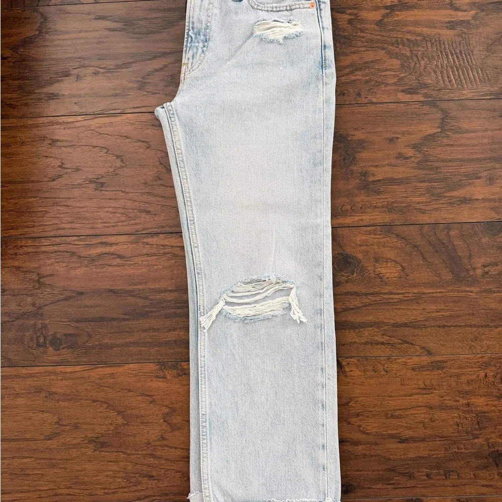 GAP Light Blue Distressed Women Jeans - NWT - Size 25/0R
